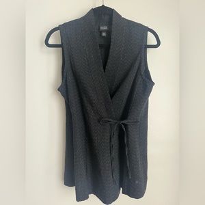 Eileen Fisher vest - cotton/wool blend, size M
